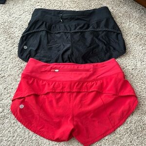 Lululemon shorts x2